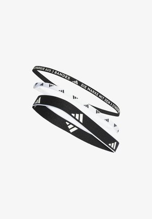 MULTIPLE WIDTH TRAINING HEADBANDS 3 PER PACK - Polsino - black   white