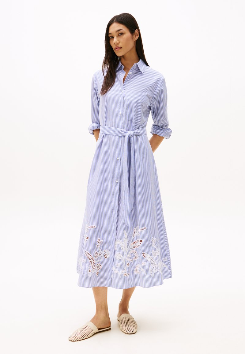 Tommy Hilfiger - BRODERIE ANGLAISE SHIRT DRESS - Shirt dress - classic ithaca/blue, Enlarge