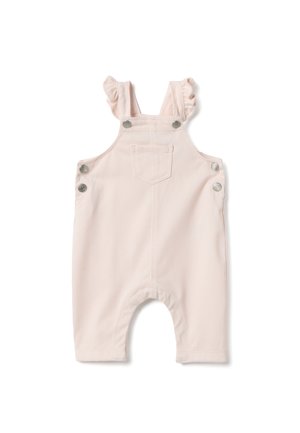 REGULAR FIT WITH RUFFLES - Latzhose - light pink