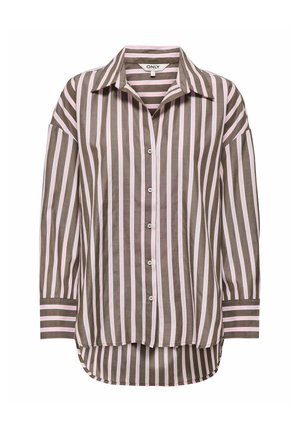ONLY, ONLOREGON ALVA LS REG SHIRT NOOS WVN - Overhemdblouse - coffee bean
