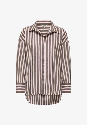 ONLY, ONLOREGON ALVA LS REG SHIRT NOOS WVN - Overhemdblouse - coffee bean