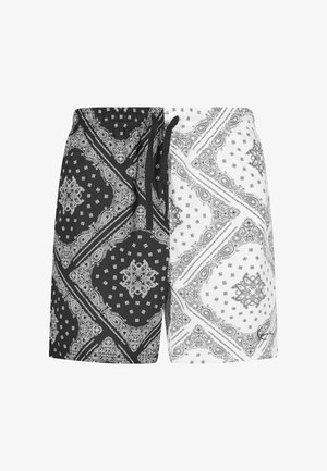 Karl Kani SMALL SIGNATURE PAISLEY BLOCK RESORT - Dresside alumine osa - black white