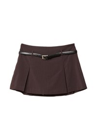 SMART STRIPED - Áčková sukně - dark purple