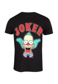 Henry Tiger SIMPSONS KRUSTY JOKER - Triko s potiskem - black