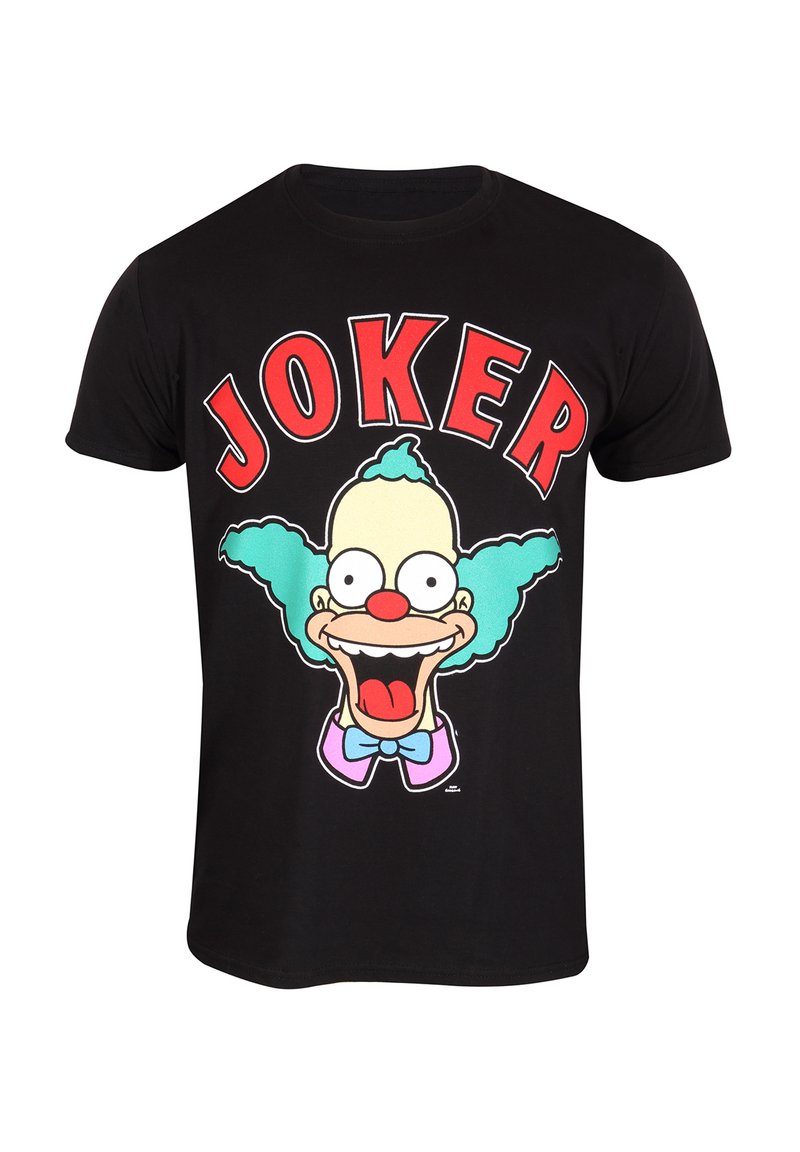 Henry Tiger SIMPSONS KRUSTY JOKER - Triko s potiskem - black