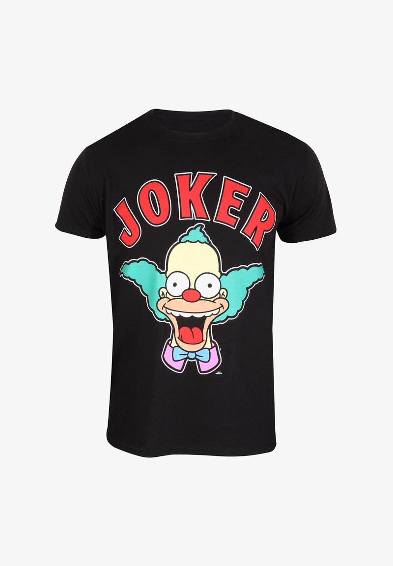 Henry Tiger SIMPSONS KRUSTY JOKER - Triko s potiskem - black
