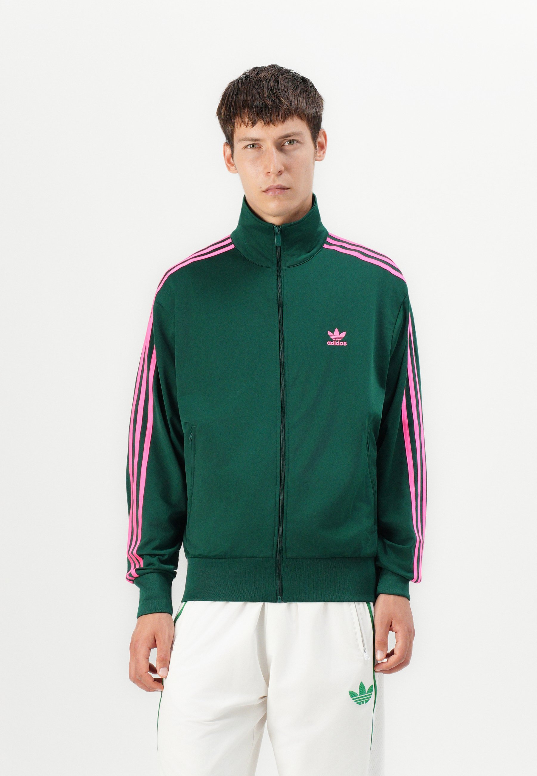 adidas Originals FIREBIRD UNISEX - Training jacket - collegiate green/lucid pink/dark green - Zalando.co.uk
