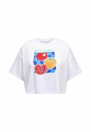 ONLY Carmakoma, CARRUTH - T-shirts print - bright white