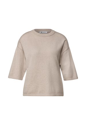 Street One, 3/4-ARM PULLOVER MIT RUNDHALS - Pullover - clay sand mel