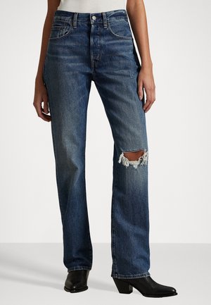 HIGH RISE RELAXED STRAIGHT JEAN - Jeans straight leg - gwendolyan wash