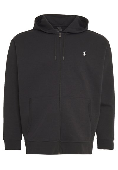 Polo Ralph Lauren Big & Tall DOUBLE KNIT FULL ZIP HOODIE - Camisola com fecho - black