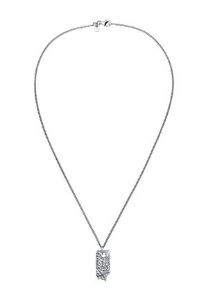 STRUCTURED RECTANGLE CHAIN - Halsband - silberfarben