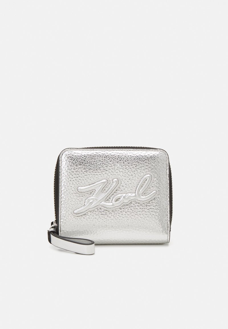 KARL LAGERFELD K/SKUARE GRAINY BIFOLD - Portafoglio - silver-coloured