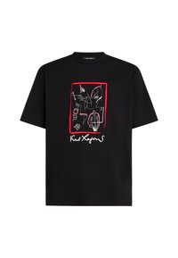 Nyomott mintás póló - black