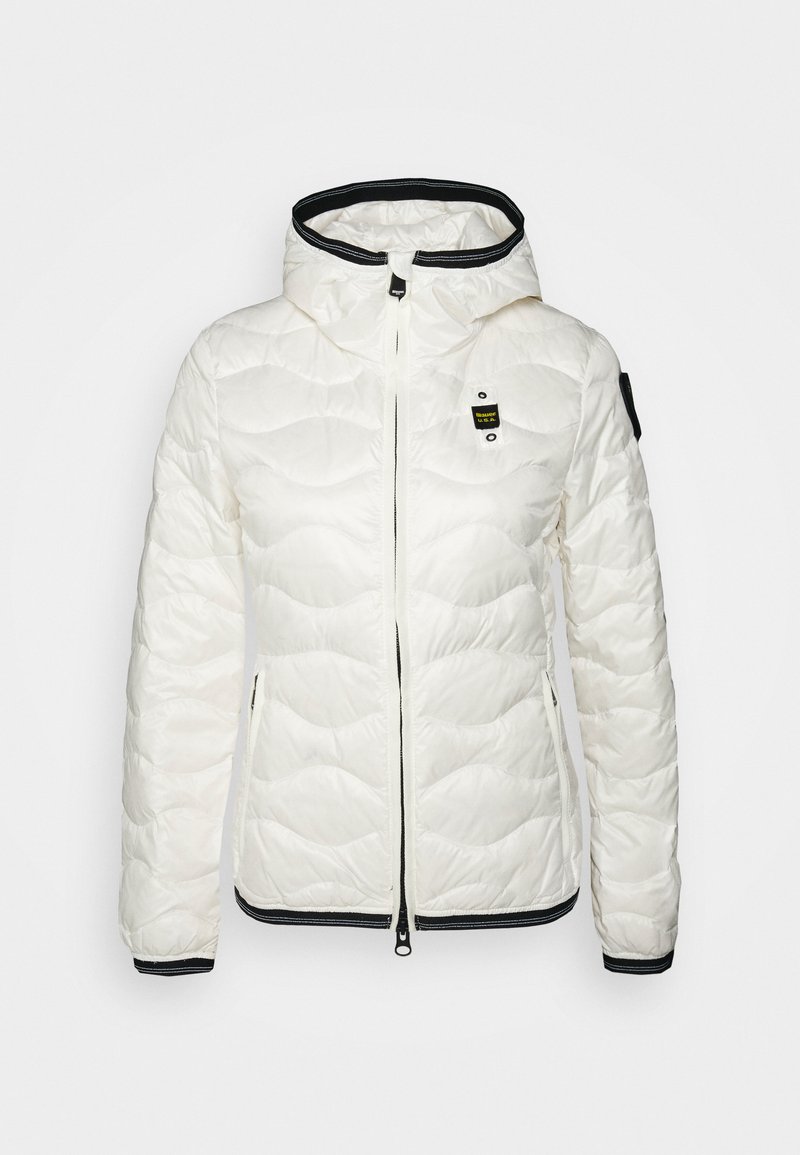 Blauer WAVE STITCH HOOD - Down jacket - white - Zalando.ie