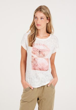 T-shirt con stampa - canvasoffwhite