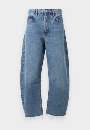 THE BUBBLE CROP - Blugi loose fit - blue