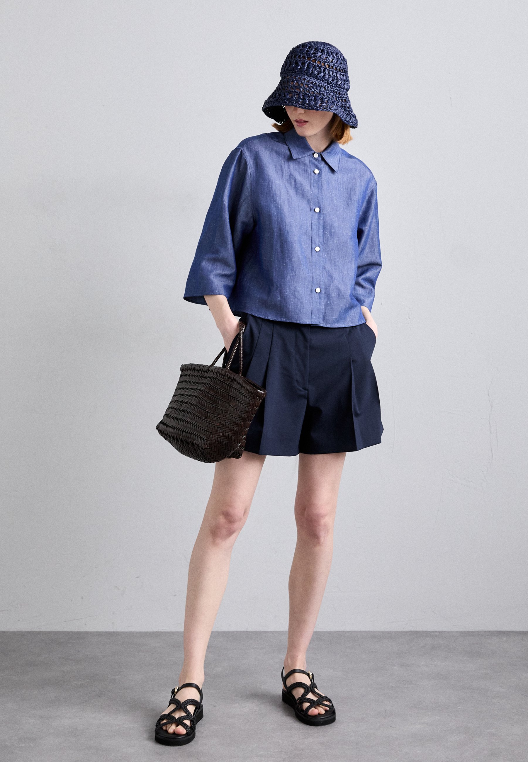 Tiger of Sweden CORINS - Button-down blouse - blue - Zalando