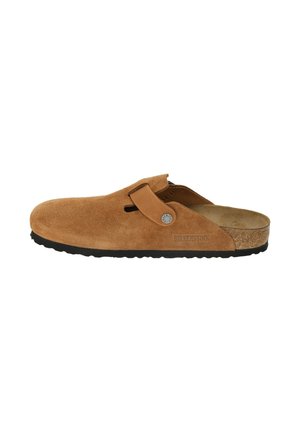 Pantolette flach - braun