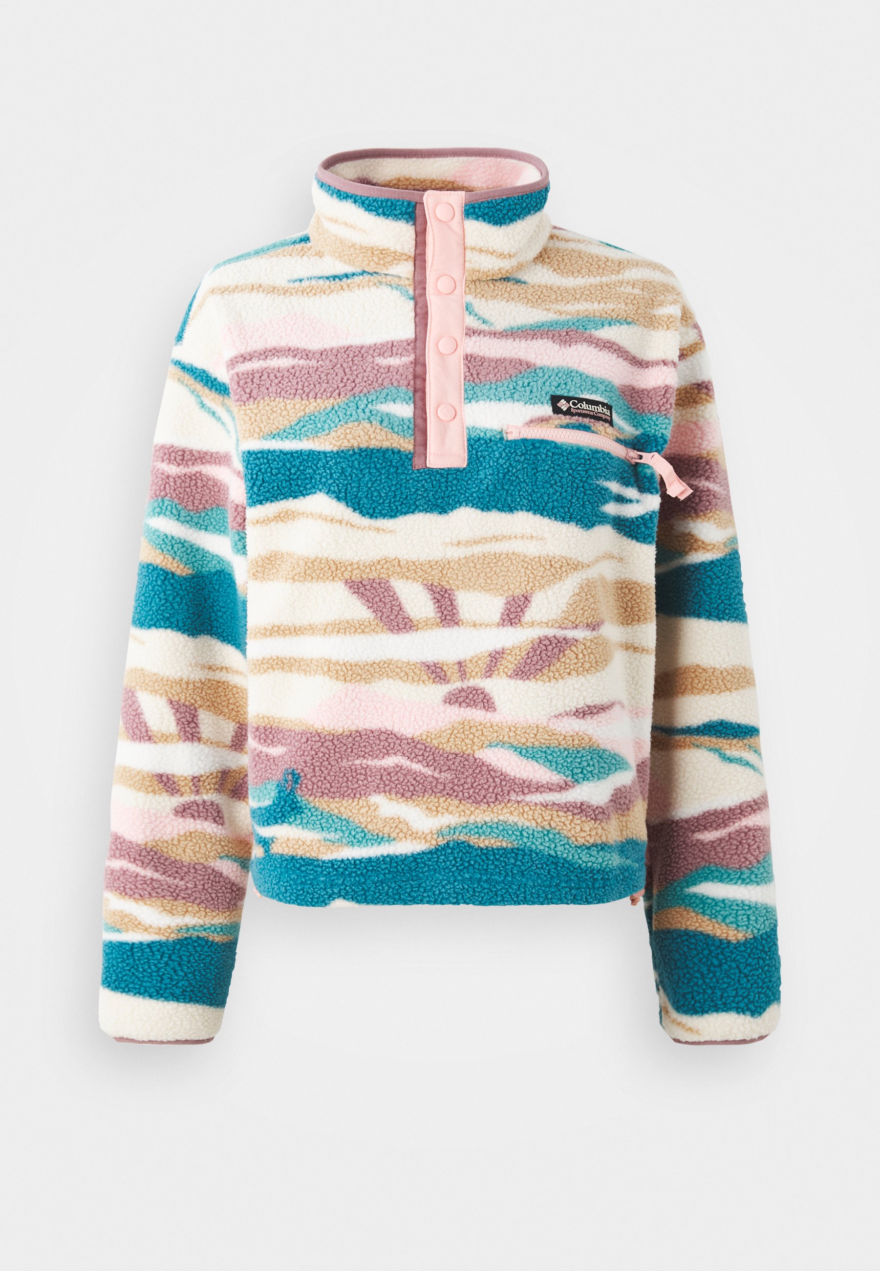 Columbia HELVETIA™ CROPPED HALF SNAP - Fleece trui - river blue