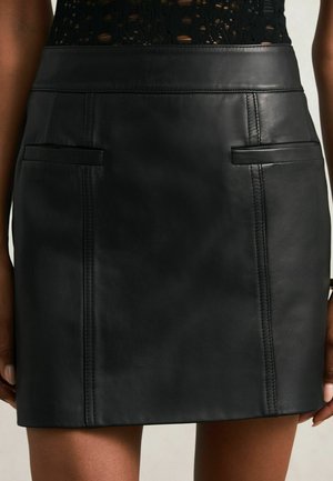 REGULAR FIT - SEEMA WELT  - Mini skirts  - black