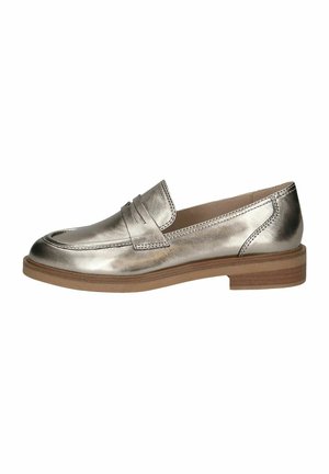 Scarpe senza lacci - taupe metallic