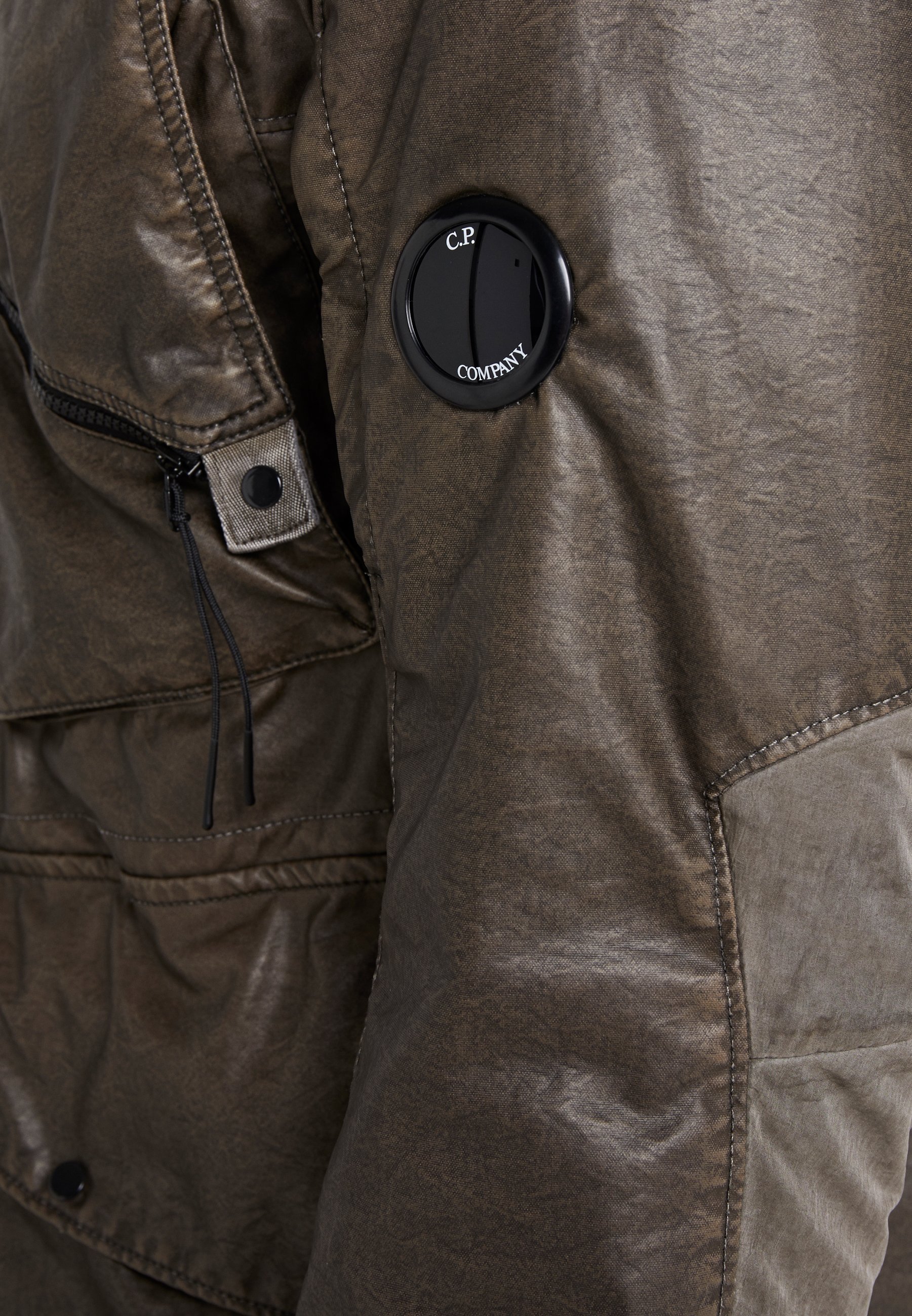 MEDIUM JACKET NYBER SPECIAL DYED Tunn jacka dark olive MEDIUM JACKET NYBER SPECIAL DYED Tunn jacka dark olive