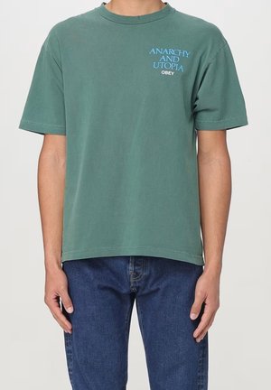 ANARCHY & UTOPIA  - Camiseta estampada - pigment rain forest