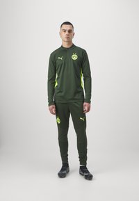 Puma BVB BORUSSIA DORTMUND TRAINING PANTS - Fanartikel - myrtle/yellow alert