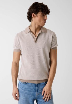 Poloshirt - mehrfarbig beige
