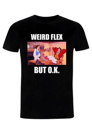 Henry Tiger BEAUTY & THE BEAST GASTON WEIRD FLEX MEME UNISEX - Triko s potiskem - black