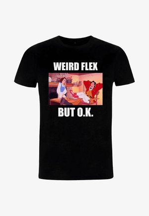 Henry Tiger BEAUTY & THE BEAST GASTON WEIRD FLEX MEME UNISEX - T-shirts print - black