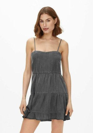 TRÄGER - Denim dress - black denim
