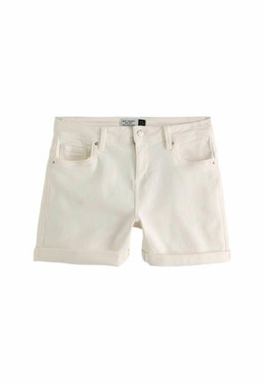 REGULAR FIT - Jeansshorts - white