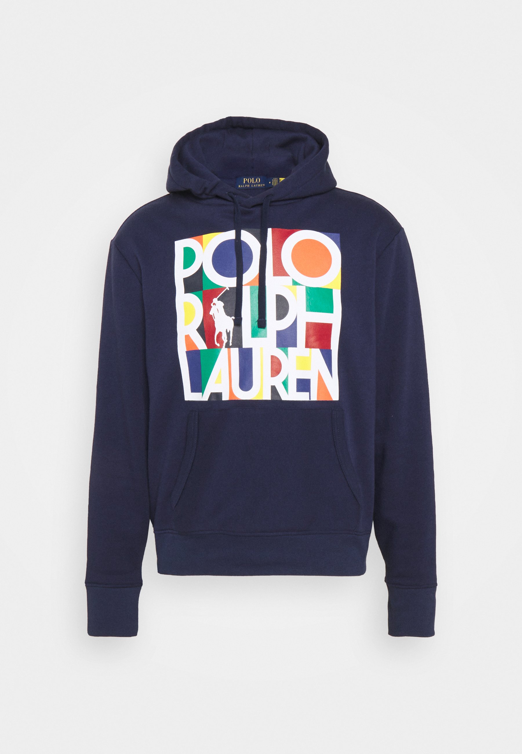 mens blue polo hoodie