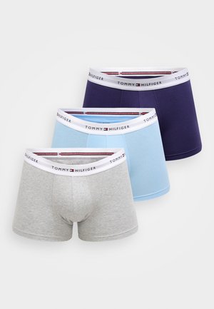 SIGNATURE TRUNK 3 PACK - Úzke boxerky - light grey heather/fresh blueberry/water