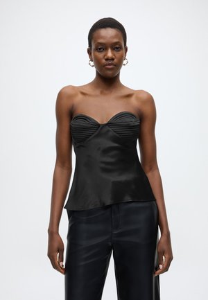 DEVIN SATIN CAMISOLE - Toppi - black