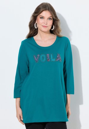 A-LINIE VOILA APPLIKATION 3/4-ARMEL - Langarmshirt - teal