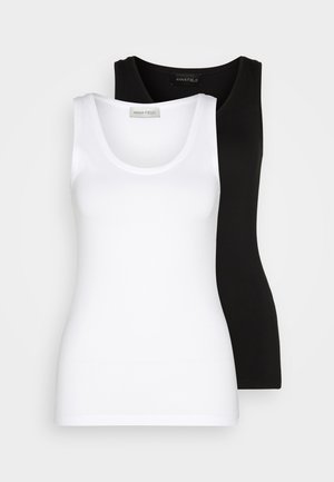 2 PACK - Top - black/white