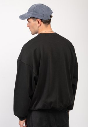 CREW WASHED UNISEX - Ikdienas džemperis - black