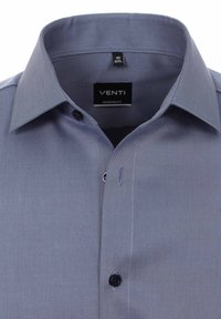 Grijze katoenen overhemd met een moderne pasvorm, button-down kraag en zwarte knopen. Heeft een subtiele structuur en het Venti-label aan de binnenkant van de kraag.
