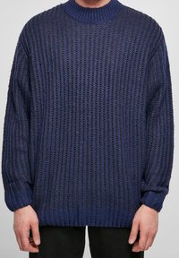 Urban Classics Stickad tröja - dark blue