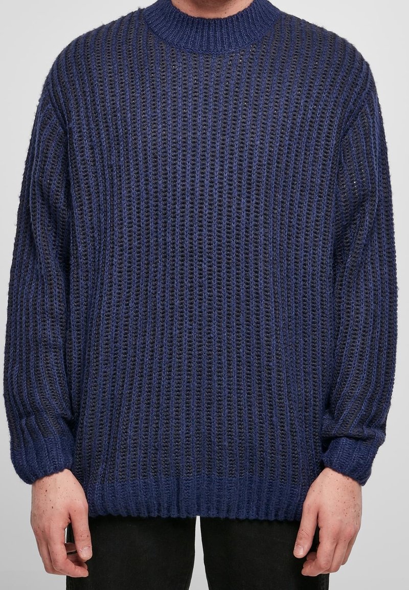 Urban Classics Stickad tröja - dark blue