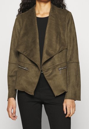 Chaqueta de cuero sintético - khaki