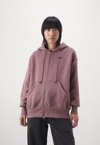 Nike Sportswear HOODIE - Majica s kapuljačom i patentnim zatvaračem - smokey mauve