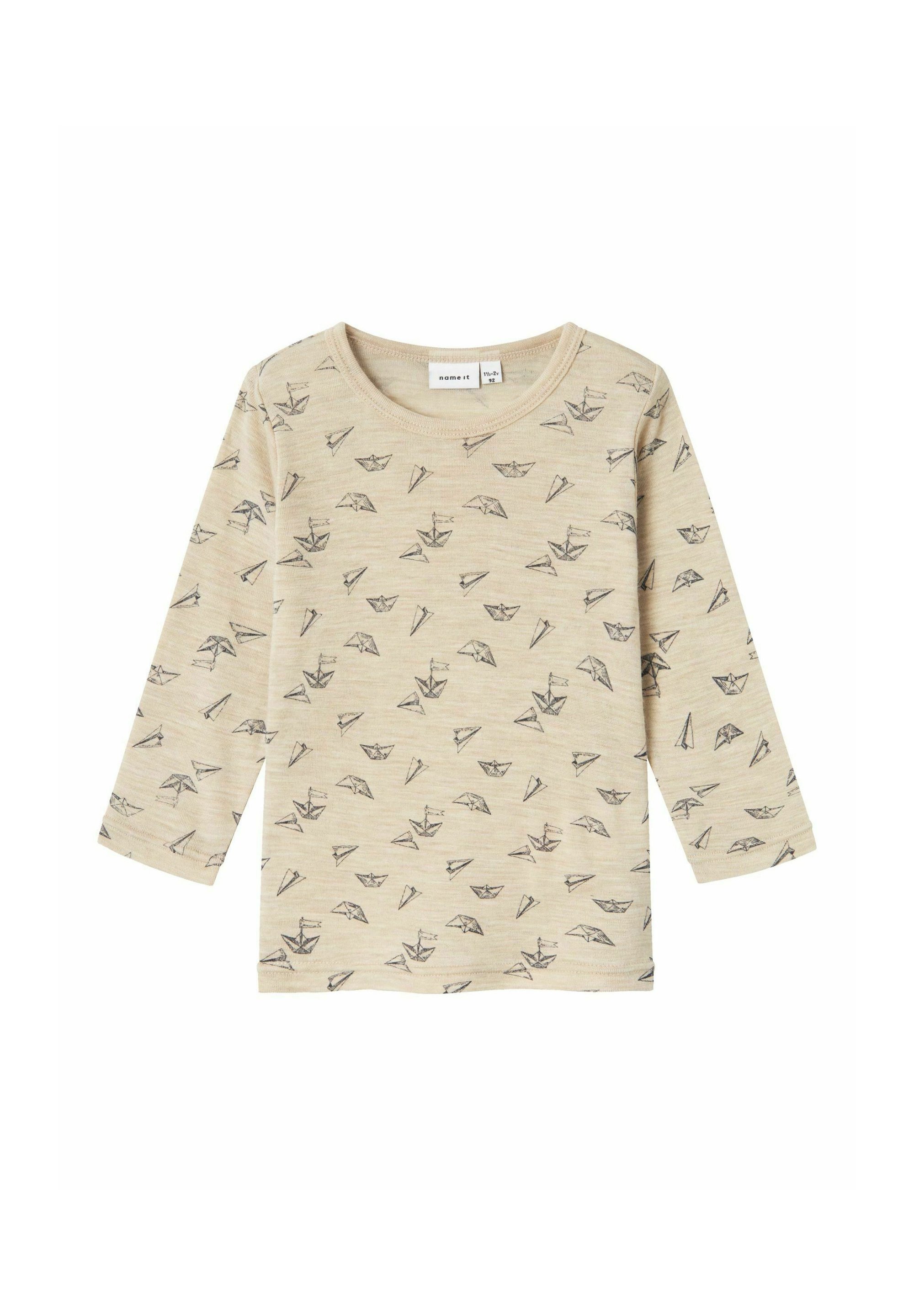 T-shirt Bébé Garçon 100% Laine - Manches Longues NAME IT - Confort Chaleur Naturelle