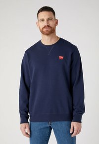 Wrangler SIGN OFF CREW - Felpa - real navy