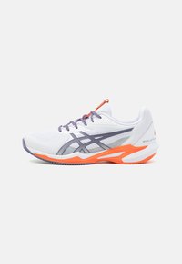 SOLUTION SPEED FF 3 CLAY - Tennisschoenen voor kleibanen - white/greyish purple