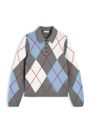 Tommy Hilfiger, ARGYLE - Striktrøje - medium grey heather