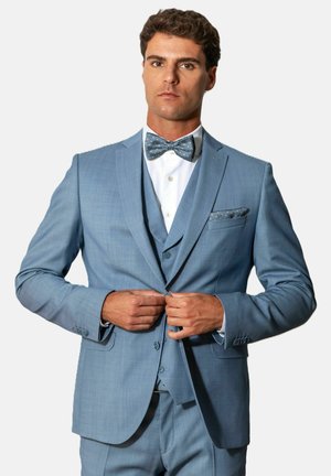 Real Guys, SET BESTEHEND AUS FLIEGE UND EINSTECKTUCH - Mouchoir de poche - blau